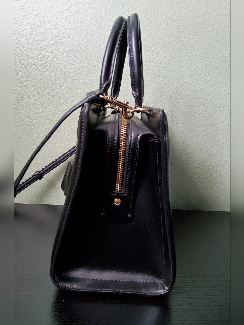 Coach Black Quilted Leather Satchel with Matching Wallet - Picture 4 of 11